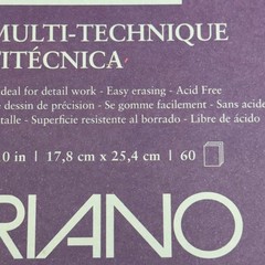 FABRIANO I264 (5 PACK) 7″ x 10″ Mix Media – Multi – Technique 60 Sheets each