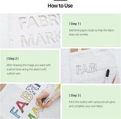 Fabric Marker 470 (SET A), Brush Tip, No Ironing Required Premium Fabric Markers
