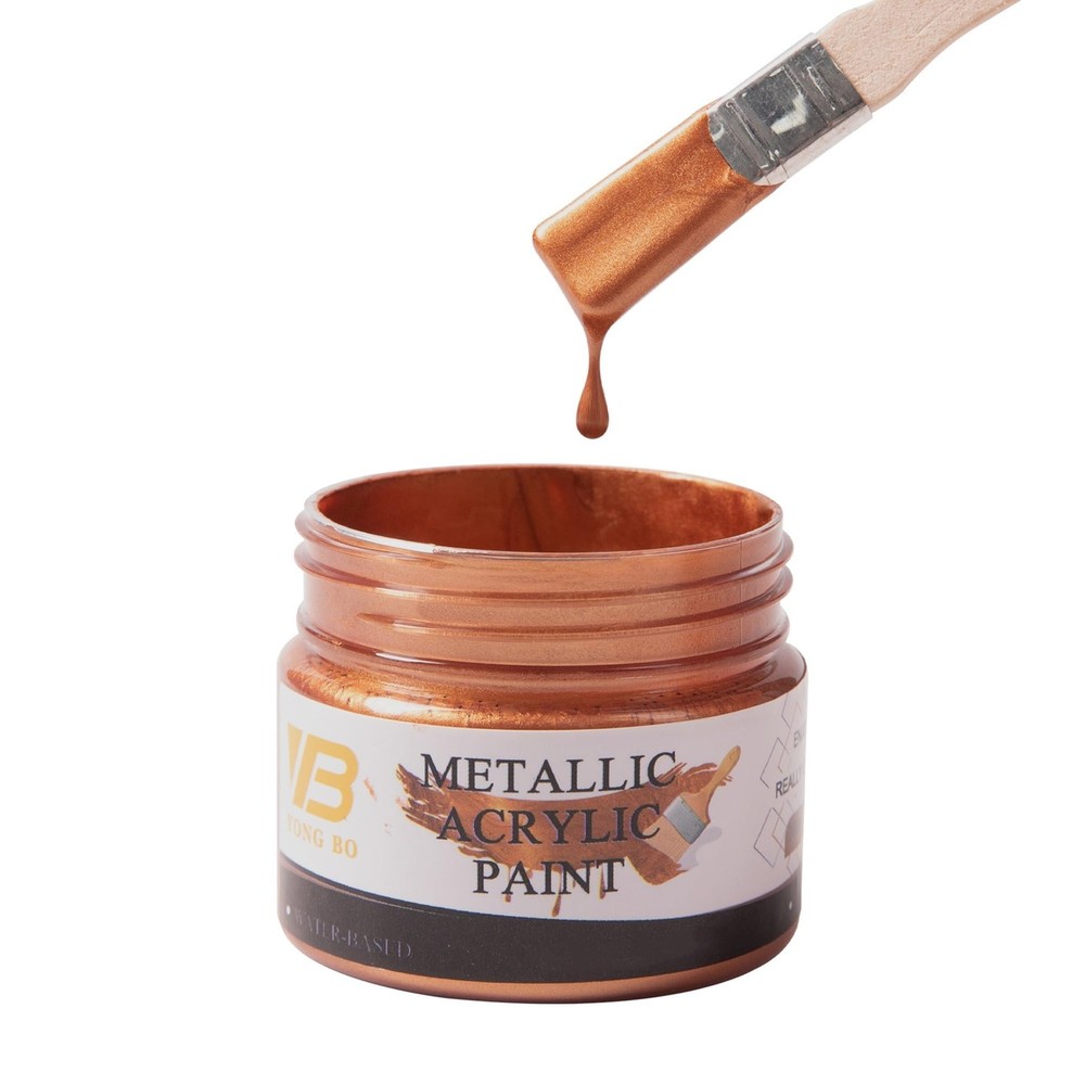 YongBo Metallic Copper Acrylic 3.38 Fl Oz (Pack of 1), 100ml Paint