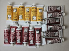 Grumbacher VTG MAX Oil Paints Lot of 18 -1.25 Oz NOS Naples Yellow Maroon Umber