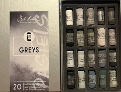 Jack Richeson Soft Pastels – GREYS – Handrolled Pastels