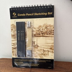 Conda Pencil Sketching Set NOS Gift Prop Art Artist Pencils