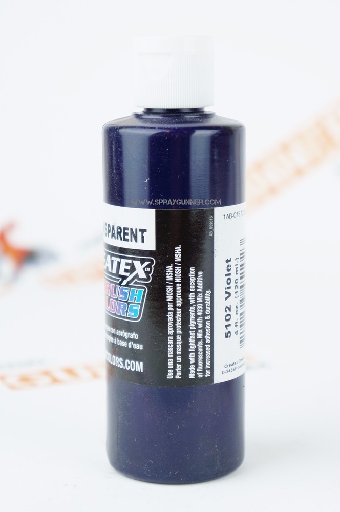 Createx Airbrush Colors 5102 Transparent Violet 4oz. water-based paint