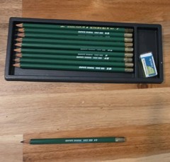 General Pencil Kimberly Graphite Drawing Kit-11 Pieces #25 10 Pencils+eraser