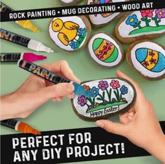 Paint Mark Quick-Dry Paint Pens – Oil-Based, Medium-Tip Paint Markers (20 Pack)
