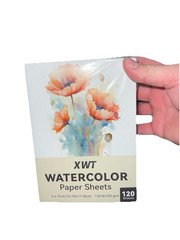 120 Sheets Watercolor Paper Bulk, 5×7″ 110lb/230gsm, Cold Pressed Acid F…