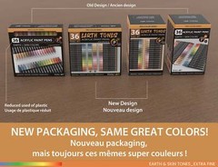 36 Acrylic Paint Pens Skin and Earth Tones (3mm MEDIUM)