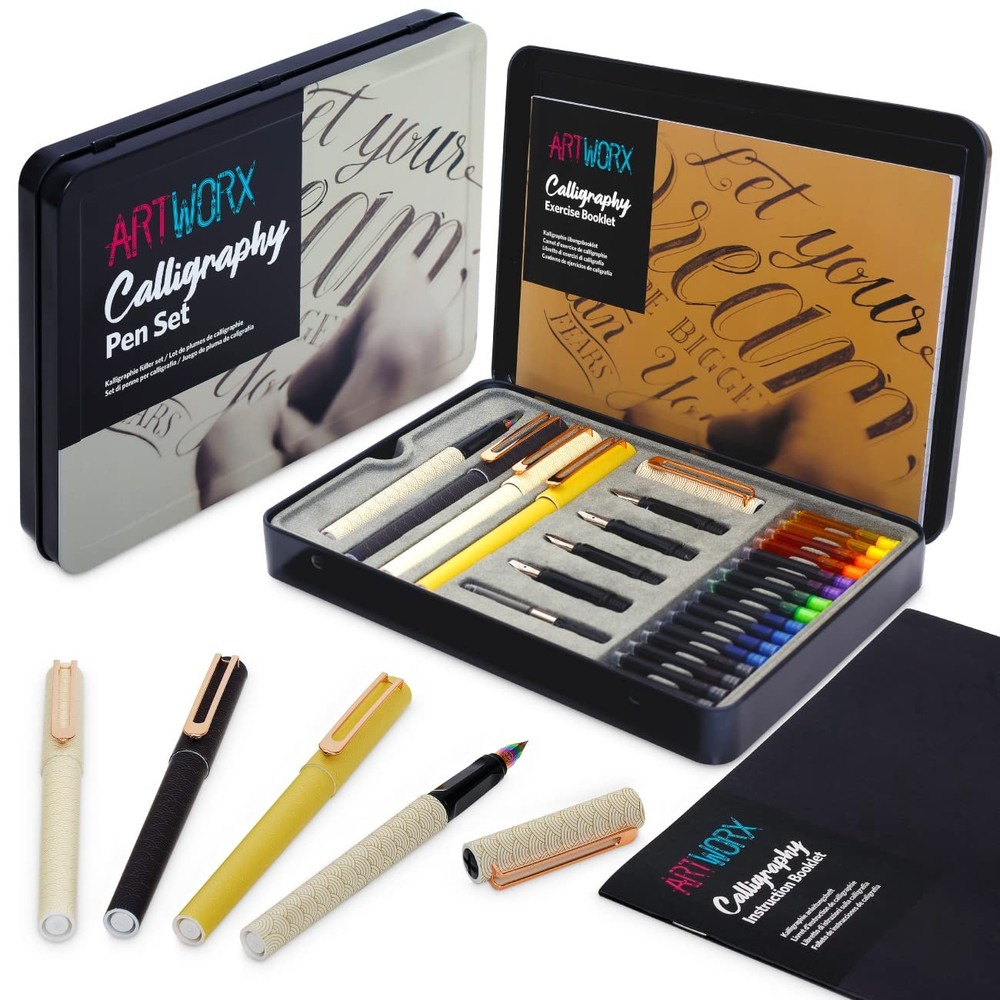 Artworx Calligraphy Pens Set – Introductory 1 Count (Pack of 1), Multicolor