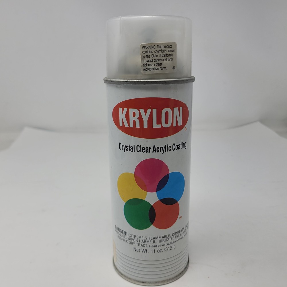 Vintage Krylon 1301 Crystal Clear 5 Ball Logo Collectable Can