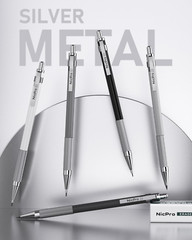 38PCS Art Mechanical Pencils Set in Leather Case, 3 PCS Metal Drafting Pencil 0.