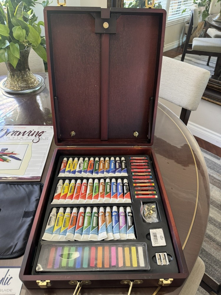ROYAL & LANGNICKEL ESSENTIALS ALL MEDIA ART SET PAINTS PENCILS EASEL