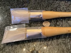 2 large sign painters paint brushes military NSN 8020002056512 size # 10
