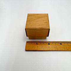Ring Box Unfinished Wood Jewelry Box Crafts Gift Custom Proposal Boho Special