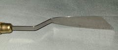 Vtg Richeson 899 palette knife & metal double palette cup w lids, Italy