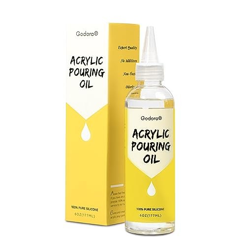 6 Ounce Art Silicone Pouring Oil for Dramatic Cell Creation, 100% Silicone