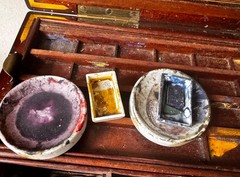 WINSOR & NEWTON VICTORIAN ARTIST’S WATERCOLOR BOX – LARGE RARE & SUPERB VINTAGE