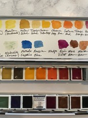 Schmincke Hordam Watercolor Half Pans Plus Winsor & Newton Alizarin