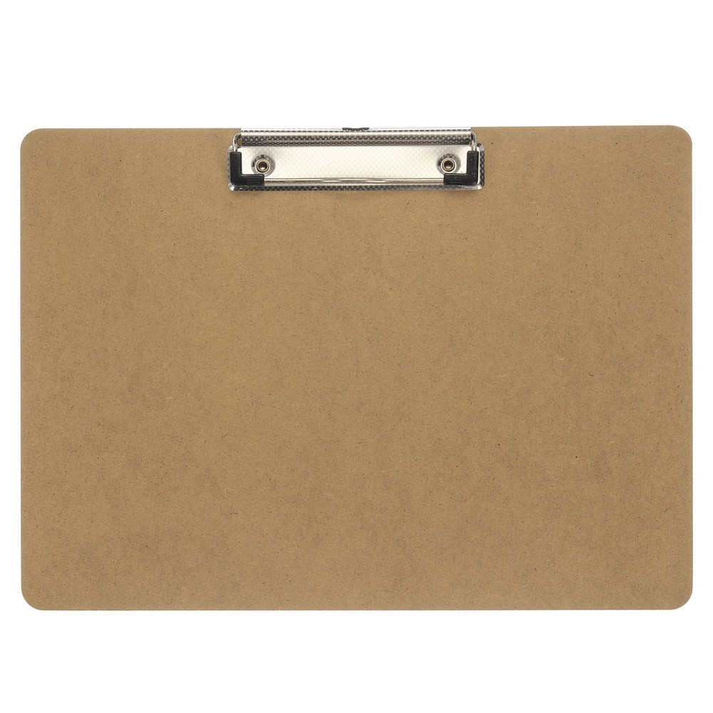 8.9 x 12.4″ Horizontal Clipboard, 1 Pcs Landscape Layout Hardboard,Brown