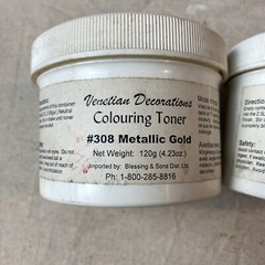 Venetian Decorations Colouring Toner #301 Bright Aluminum & #308 Metallic Gold
