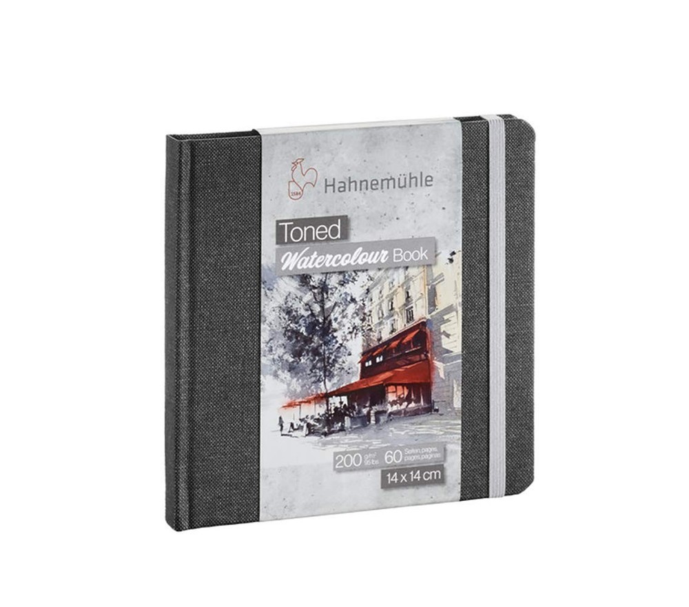 Hahnemuhle 10625172 Toned Watercolour Book Grey Fits 14×14 cm 1 PCS