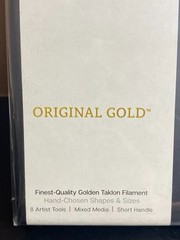KINGART Original Golden TAKLON Set of 8 Paint Brush Series 2/4/6/8/10/12/14/16