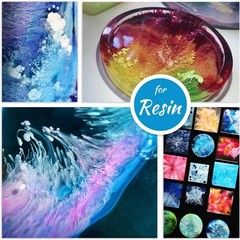 White Alcohol Ink Set – 4 Ounce 2 Type Color for Resin 12 x 10ml