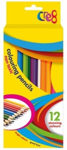 12 Cre8 COLOURFUL COLOURING PENCILS