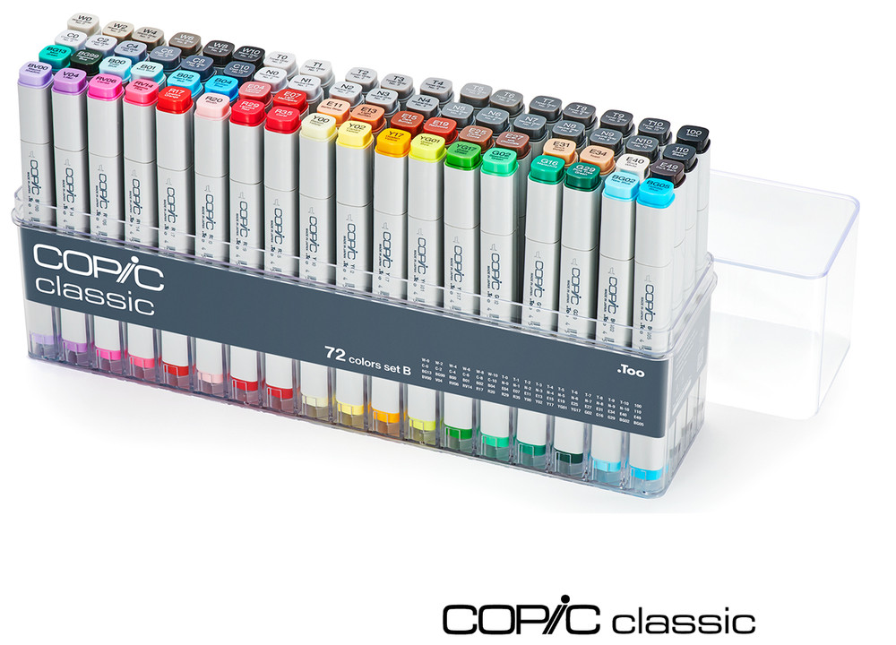 【COPIC CLASSIC】 Manufactured by TOO [72 color B set] ~Normal model~