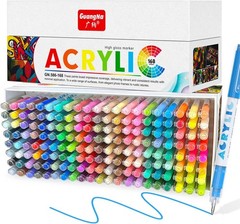 Acrylic Gel Pens 168 Color, Colored Pens for Journaling, Coloring Books, Calligr
