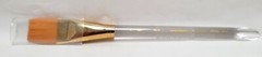 Lot of 7 Princeton Art & Brush Co Lauren Series Clear Green Handle Paint Brushes