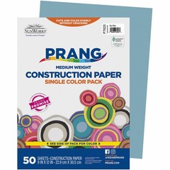 Sunworks Groundwood Construction Paper – 12″ X 9″ – Sky Blue (PAC7603)