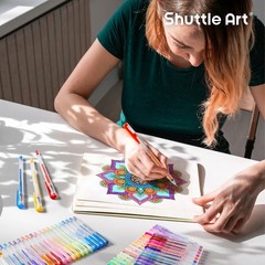 Shuttle Art 360 Pack Gel Pens Set, 180 Colors 1 Count (Pack of 360), 360