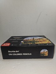 174 Colored Pencils, Shuttle Art Soft Core Coloring Sketch Pad Missing Sharpener