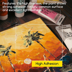 Heavy Body Acrylic Paint – Basic Satin Finish 24 X 60Ml (2 Oz) Color Paint Set f