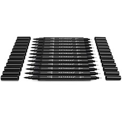 Markers for Drawing – Brush Pens with Felt Tips for Artists – Black