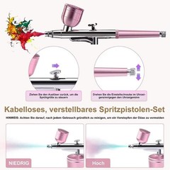 1pc Portable Airbrush Spray Gun 0.3mm Nozzle for Model Cake Car Painting – NEW