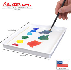 Sta-Wet Handy Palette, 8.5in x 7in Airtight 8.5″ x 7″ x 1″, White