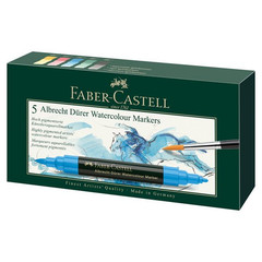 Albrecht Durer Watercolor Marker Wallet Set Of 5, Assorted Colors