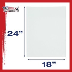Blank Cotton Canvas Panels 18″x24″ 12 PK Mounted Art Boards Paint Supplies Craft