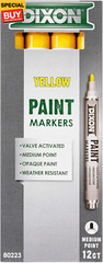 Paint Markers, Medium Tip, Box of 12, Yellow (80223)