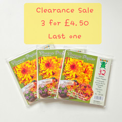 Big Flower Origami Paper / 10 cm X 10 cm / 32 Sheets / 110gr