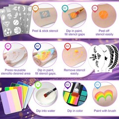 Fenmay Face Painting Kit for Kids – 42 Colors, Non-Toxic and L, 42 colors