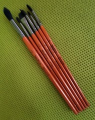 New Set of Six Brushes Art Oil, Acrylic, Watercolor Painting