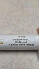 6 of Sharpie Oil Based medium point Paint Marker, red +gold +yellow +white