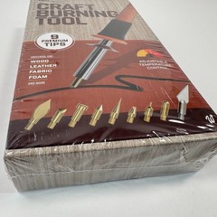 Craft Culture – Craft Burning Tool w/ 9 Tips 7 Adjustable Temp – NEW