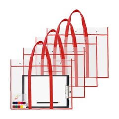 4 Pcs Large Poster Storage Bag Transparent PVC Storage Bags Drawing Holder fo…