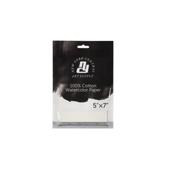 Watercolor Paper 5×7 Inch 140 lb Cold Press 100% Cotton White Pad 10 Sheets