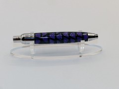 Chrome finish 5.6mm Sketch Pencil. Hand made with Lilac Acrylester. #157