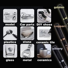 Liquid Chrome Mirror Marker Pens Waterproof DIY Paint Pen Craftwork Pen