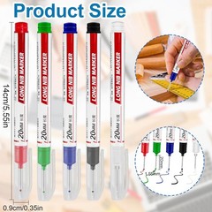 10 Pcs Long Head Deep Hole Marker, 2025 New Black, White, Red, Green, Blue